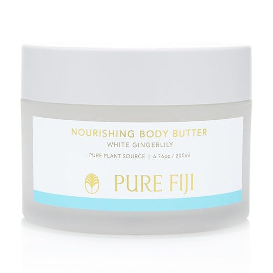 PURE FIJI Nourishing Body Butter, White Gingerlily (6.7oz/200ml)
