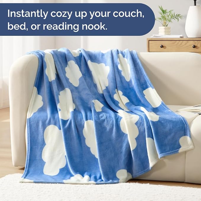 Ultra Soft Fleece Blanket - Flannel Fleece Luxury Blanket - Lightweight for Couch Bed Chair - Thick, Warm and Breathable - All Season Cozy Fuzzy, Anti-Static Microplush Bedding, Queen, Design 320