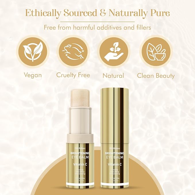 Vitamin C Ultra Shimmer Eye Balm – Dermatologist-Tested, Anti-Aging, Korean Skin Care – Reduces Dark Circles, Puffiness & Fine Lines – Vegan, Clean Beauty, Cruelty-Free – 0.52 FL. Oz