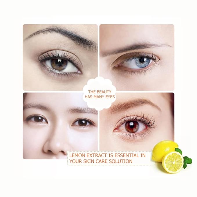 BIOAQUA 60PCS Eye Mask Lemon Essence Fruit Extract Moisturizing Lift Firming Anti-Aging Anti-Puffiness Dark Circles Skin Care 120ml
