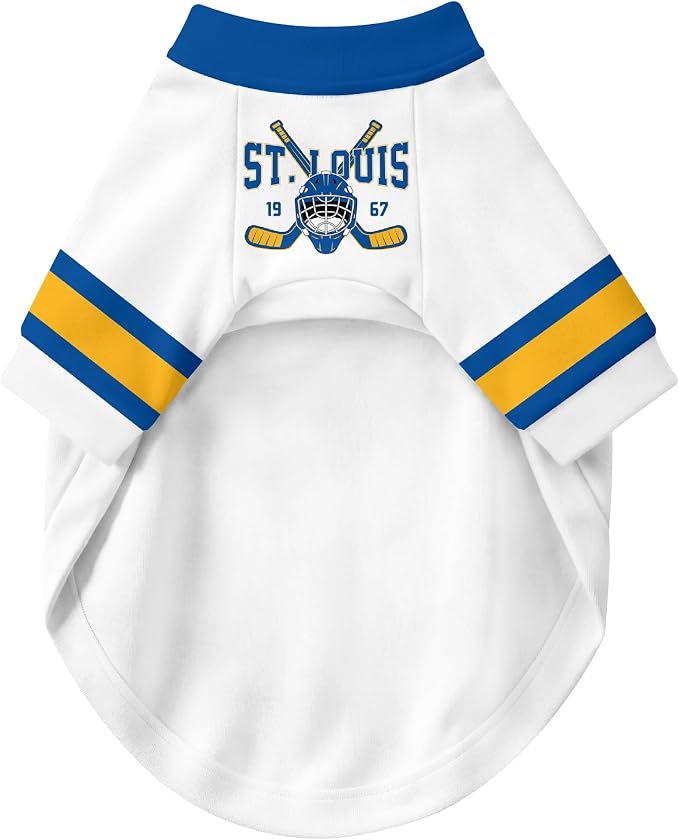 St. Louis Dog Clothes Personalized Pet T Shirt for Dogs Gift | Custom Name Number Jersey Style Pet Shirt for Dog