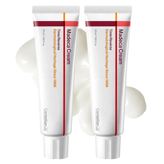 CENTELLIAN 24 Madeca Cream Time Reverse (Season7) (Time reverse (2ea), 1.69fl oz, Pack of 2) Advanced Fast-Absorbing & Nourishing Cream, Hydrates, Reduces Wrinkles, Korean Skin Care, Centella Asiatica