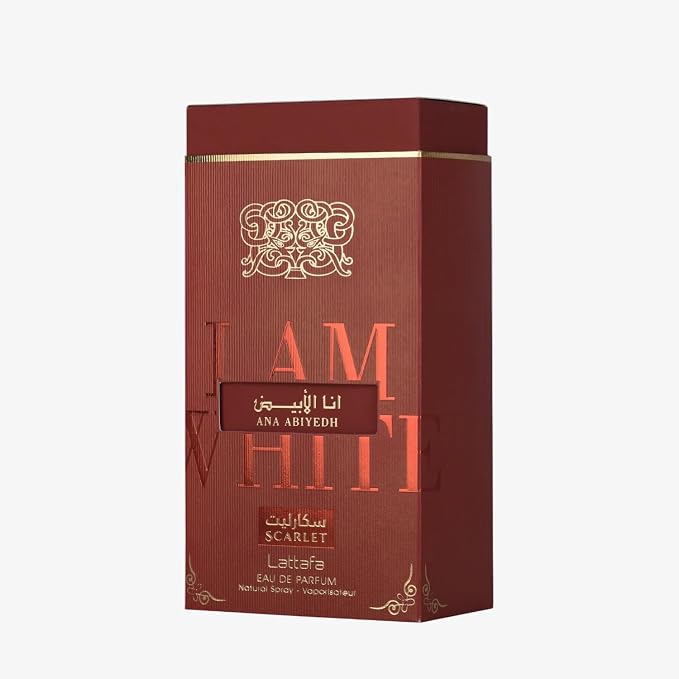 Lattafa Ana Abiyedh Scarlet – Fruity, Floral, Spicy, Sweet – Eau de Parfum Spray Long-Lasting Fragrance for Unisex, 2.0 Ounce / 60 ml