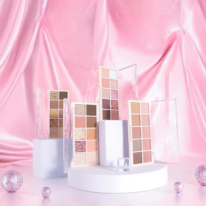 10 Colors Eyeshadow Palette, Matte Nude Pink Eyeshadow Makeup,Naturing-Looking, High Pigment Long Lasting Waterproof Eye Shadow Palette Makeup, 100% Cruelty-free (11#Matte Nude Pink)