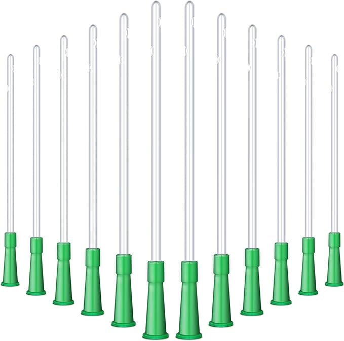 Nuanchu PVC Replacement Tubings Supplies Tubes Kit Clear Replacements Hose with Flexible Rounded End for Smooth Insert(14 FR,120 Pieces)