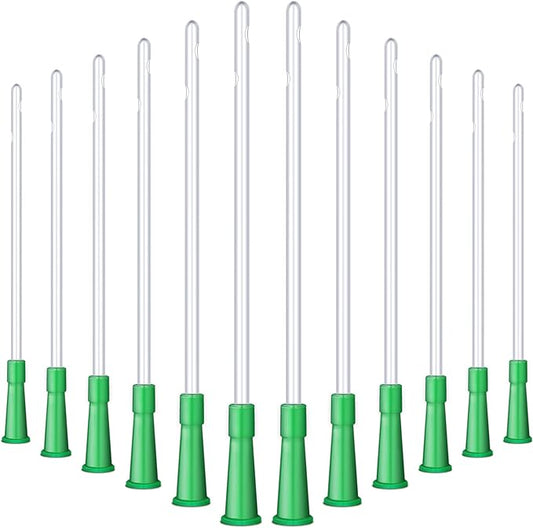 Nuanchu PVC Replacement Tubings Supplies Tubes Kit Clear Replacements Hose with Flexible Rounded End for Smooth Insert(14 FR,120 Pieces)