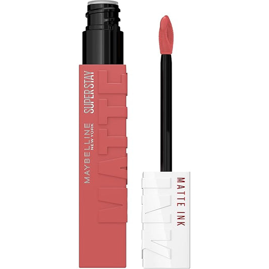 Maybelline Super Stay Matte Ink Liquid Lipstick Makeup, Long Lasting High Impact Color, Up to 16H Wear, Ringleader, Mauve Pink, 1 Count, Packaging May Vary