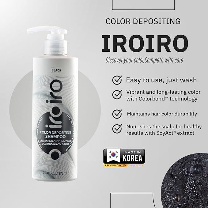 iroiro Color Depositing Shampoo (Black)