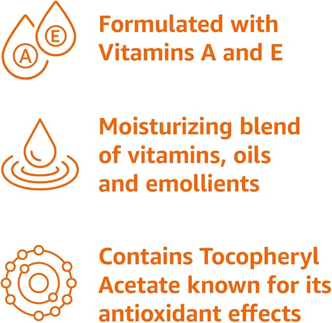 Amazon Basics Moisturizing Body Oil for Skin with Vitamins A & E, Antioxidant Skincare Oil, 6.7 fl oz