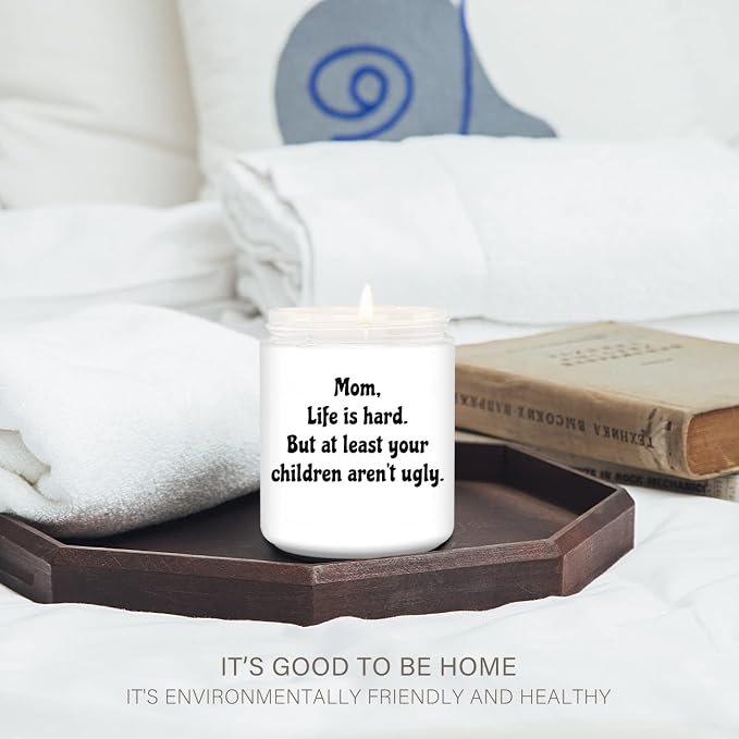 Funny Mothers Day Birthday Gifts for Mom,Gifts for Mom from Daughter Son,Thank You Lavender Scented Candles for Women.