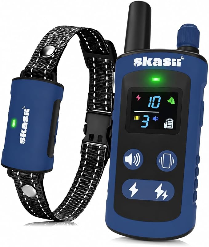 Dog Training Collar with Remote, for Medium Large Dogs, Navy Blue