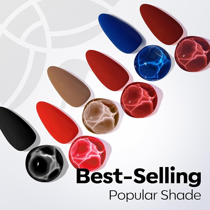 modelones Gel Nail Polish Black Gel Polish Black Nail Polish Soak Off No Peel Thickening Nail Art Manicure for Girl 15 ML