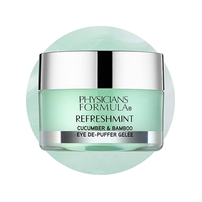 Physicians Formula RefreshMint Cucumber & Bamboo Eye De-Puffer Gelée, Reduce Puffiness, Lines and Dark Circles