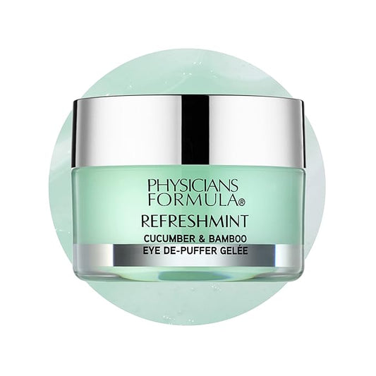 Physicians Formula RefreshMint Cucumber & Bamboo Eye De-Puffer Gelée, Reduce Puffiness, Lines and Dark Circles