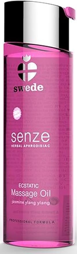 Swede Ecstatic Erotic Massage Oil Warming Edible Foreplay Aphrodisiac Aromatherapy Sensual Massage Oil for Couples - Relaxing Full Body Massage Oil for Date Night 2.5oz 75ml