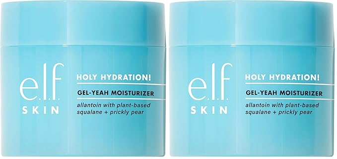 e.l.f. SKIN Holy Hydration! Gel-Yeah Moisturizer,Lightweight Moisturizer For Plump,Hydrated Skin,Infused With Squalane,Vegan & Cruelty-free,(Pack of 2)