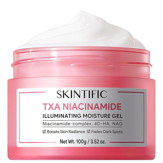 MSH Niacinamide Brightening Cream,Fades Dark Spots, Evens Skin Tone, Tranexamic Acid, α-Arbutin, 5X Ceramides, Centella Asiatica, Suitable for Oil and Acne-prone skin, 3.52fl.oz / 100g