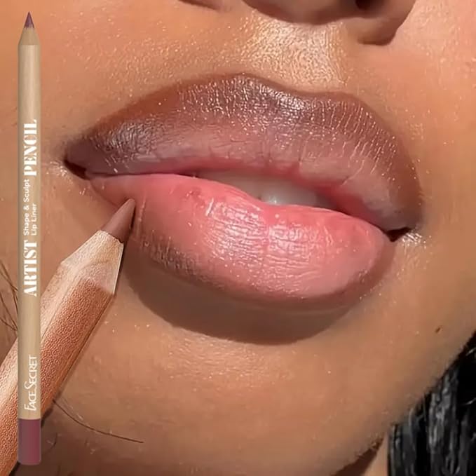 Beauty Glazed 6pcs Nude Brown Lip Liner Makeup Set - Waterproof & Smudge-Proof Matte Pencil, Long-Lasting & Durable, Smooth & Easy Glide, Non-Smudge, Contouring, Filling & Layering (NUDE-BROWN Set)