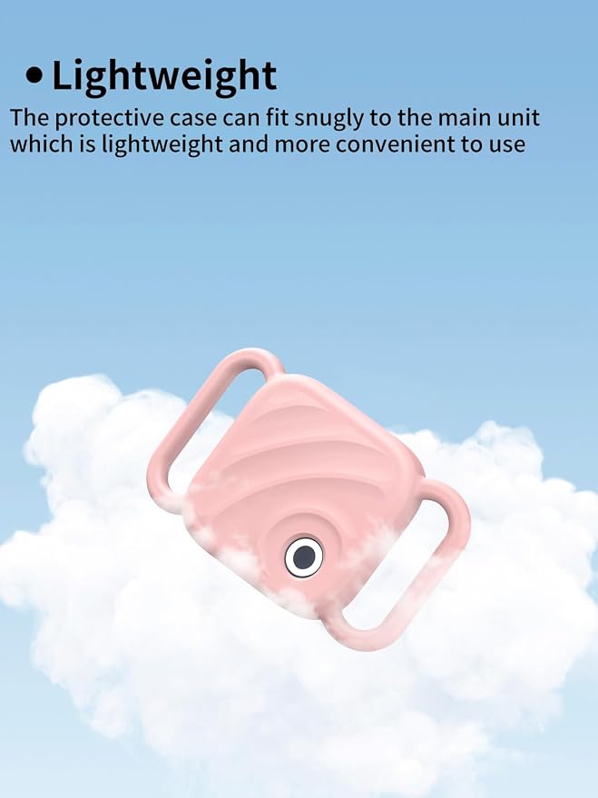 Silicone Case for UGREEN Tracker Tags, Pet Collar Cover, Pink. | 1 Pack Soft silicone cover protects tracker tags from scratches and drops while providing a secure fit for pet collars.