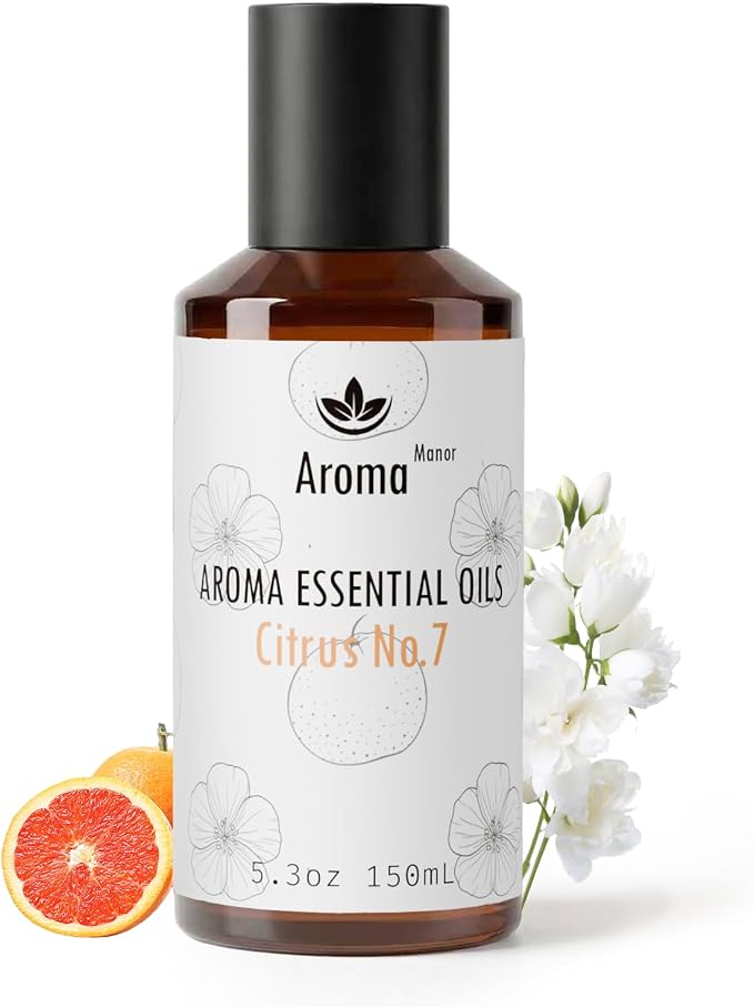 Scent for Diffuser - Citrus No.7 - Luxury Hotel Inspired Home Aromatherapy Diffuser Oil - Lemon, Juicy Citrus and Blood Orange - for Diffuser, Humidifier, Ultrasonic, Reed - 150ML