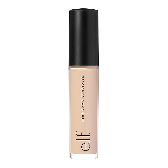 e.l.f. 16HR Camo Concealer, Full-Coverage, Highly-Pigmented Face Concealer With A Matte Finish, Crease-proof, Vegan & Cruelty-Free, Medium Neutral