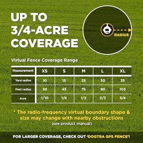 Dogtra Smart Fence & 50 Training Flags Bundle | No Subscription, 2-Tier Alarm & App Alerts, No-Dig Up to 3/4 Acre, Tone/Vibration/Static, IPX9K Waterproof, Wireless Electronic Dog Fence System Pets 35