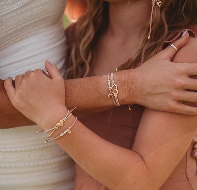 K'lani Hair Tie Bracelets for Women - Elastic Hair Bands That Double as Stylish Jewelry - Mother/Daughter - Set