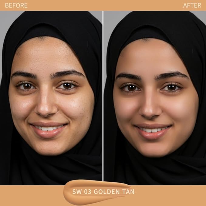 SIIA Cosmetics Seamless Fit Foundation Duo in SW03 Light Tan