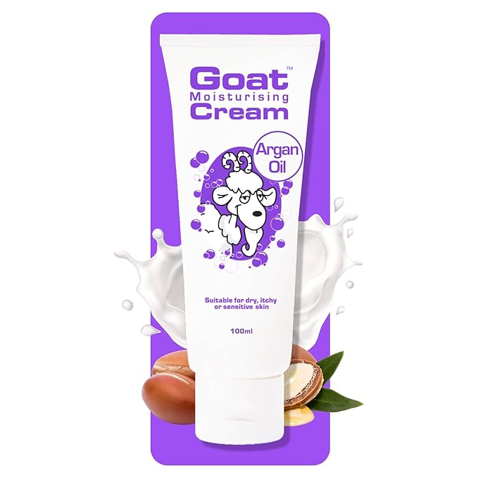 Goat Milk Moisturizing Cream with Argan Oil100ml, Suitable for dry itchy or sensitive skin, Made in Australia