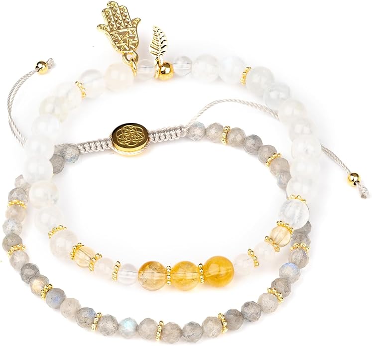 Conscious Items Wealth & Manifestation Bracelet for Women & Men, Prosperity Bracelet with Money Crystals & Natural Stone for Abundance, Goal Attraction, & Positive Intentions