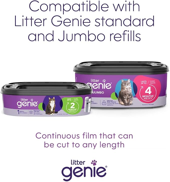 Litter Genie Standard Cat Litter Disposal Pail with 14 ft Standard Refill