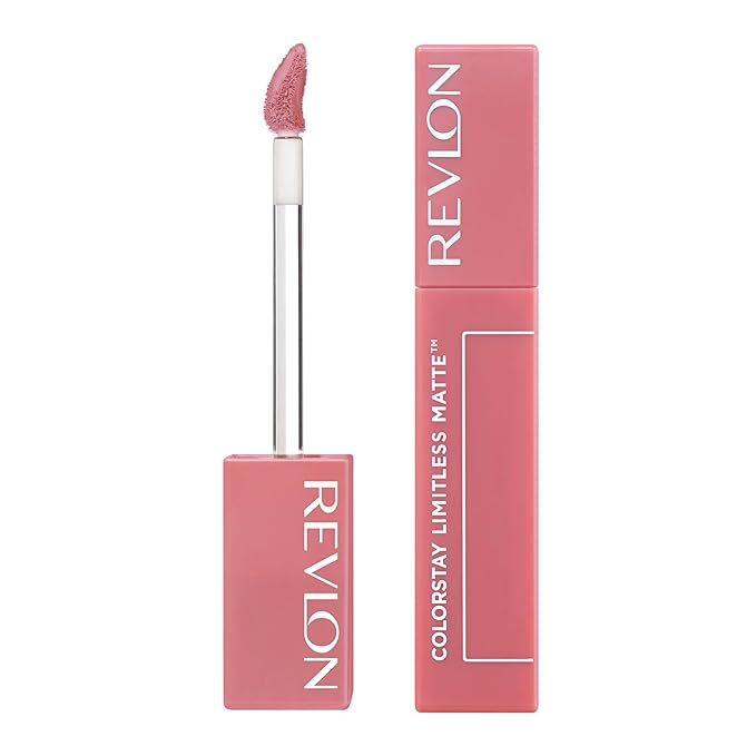Revlon ColorStay Limitless Matte Liquid Lipstick, Vegan Formula, No-Budge, Longwear Lip Color, Long Lasting, Lightweight/Comfortable, Waterproof, 005 Strut, 0.17 fl oz