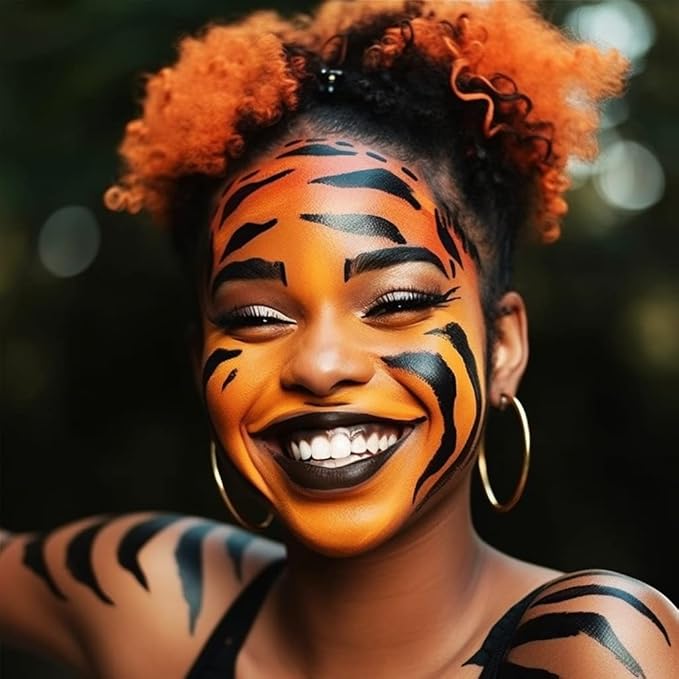 Face and Body Paint Orange(30gm)Non-Toxic High-Quality Paint for Children and Adults Halloween Makeup, Costumes, Festivals