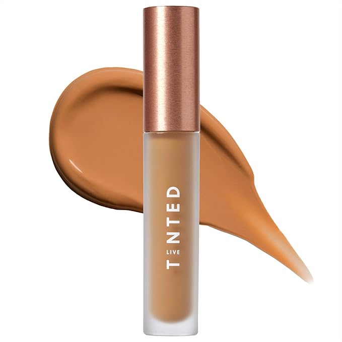 Live Tinted Hueskin Serum Concealer - Medium-to-Full Coverage Concealer with Niacinamide, & Hyaluronic Acid for Dark Circles, Fine Lines & Wrinkles, Buildable Long-Lasting Formula, 0.35 oz Shade 9