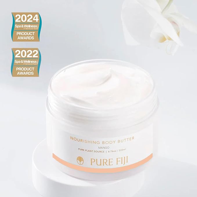 PURE FIJI Nourishing Body Butter, Mango (6.7oz/200ml)