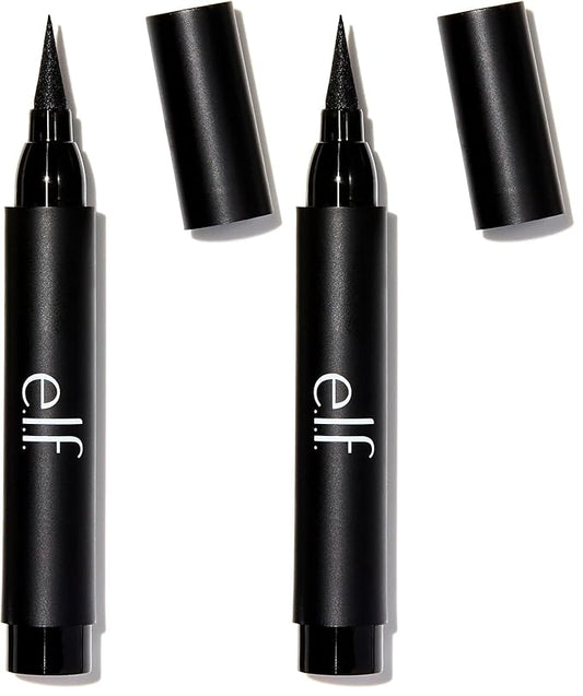e.l.f. Cosmetics Studio Intense Ink Eyeliner in Blackest Black, 2.5 Gram,pencil (Pack of 2)