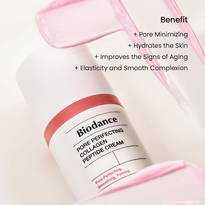 BIODANCE Pore Perfecting Collagen Peptide Cream, Hydrating, Plumping, Pore Care, Firming Facial Moisturizer, Korean Skincare | 1.69 fl.oz, 50ml