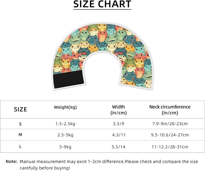 Cartoon Smart Frog for Adjustable Cat Cone Collar