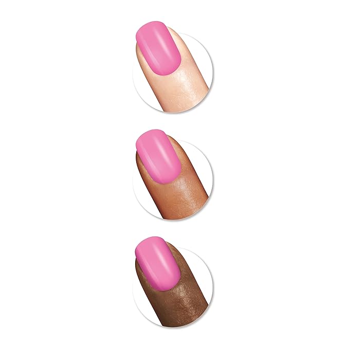 Sally Hansen Good. Kind. Pure. Nail Polish | Plant-Based, Vegan, 16-Free Formula | Opaque, Shiny | 289 Peony For Your Thoughts | Bright Pink Nail Color