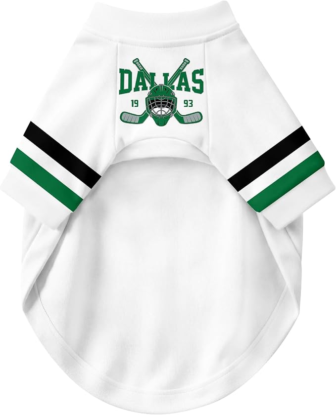 Dallas Dog Clothes Personalized Pet T Shirt for Dogs Gift | Custom Name Number Jersey Style Pet Shirt for Dog