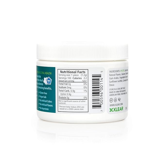 Spry Fresh Natural Xylitol Chewing Gum Dental Defense System - Aspartame-Free, Sugar-Free, Non-GMO, Gluten-Free (Wintergreen, 100 Count - Pack of 1)