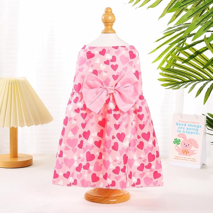 4 Pcs Dog Dress Cute Cat Dress Puppy Skirt Summer Dog Clothes Pet Clothes Girl for Puppy Small Cats (Floral, XX-Large)