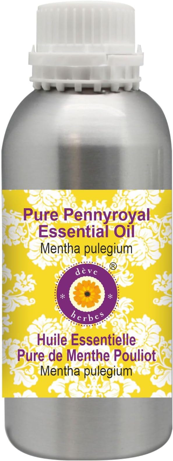 Deve Herbes Pure Pennyroyal Essential Oil (Mentha pulegium) Steam Distilled 1250ml (42 oz)
