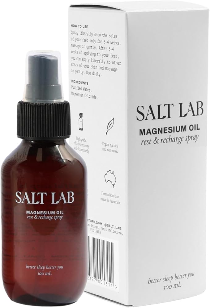 Magnesium Oil Spray, Travel Size Topical Magnesium Spray for Adults, Supports Relaxation & Restful Sleep, Lightweight, Easy to Apply & Quick Drying, Fragrance Free, 3.4 Fl Oz, 1 Pack