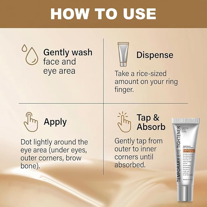Instant Firm Temporary Eye Tightener, Perfection Eye Tightener Cream for Fine Lines, Puffiness & Fine Lines Gentle Skin Care All Skin Types, Upgraded Formula (1Pcs-a)