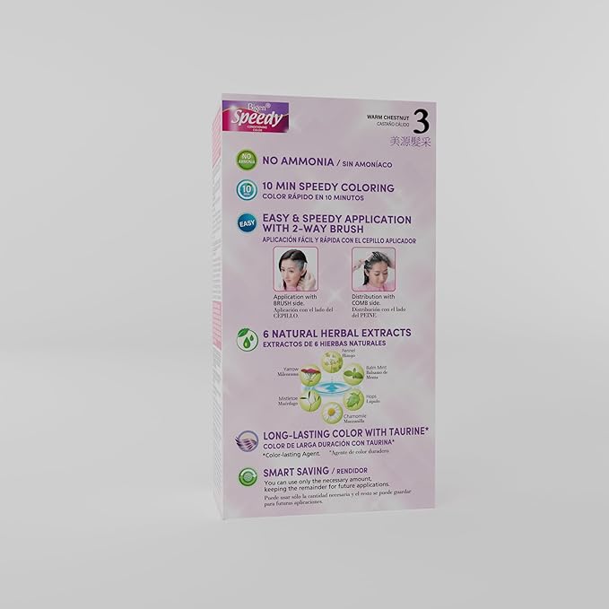 Bigen Speedy Conditioning Color Kit: 3 Warm Chestnut - 3 Pack