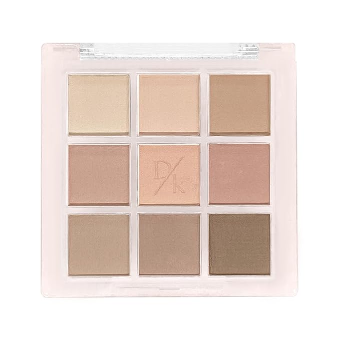 9Colors Matte Eyeshadow Palette, Pink Brown Nude Eye Shadow Pallet, Natural Blendable Eye Makeup