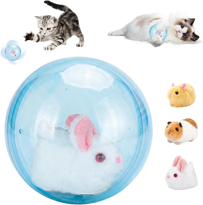Interactive Cat Toys for Indoor, Animal Automatic Rolling Cat Ball