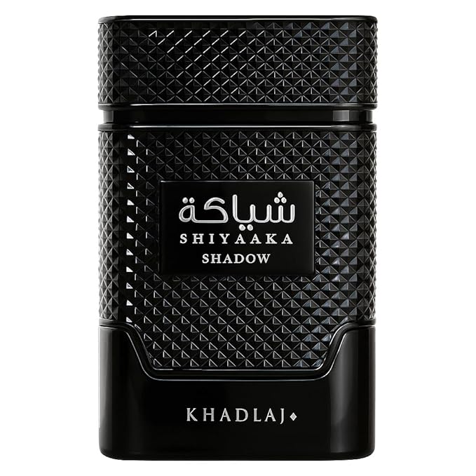 Khadlaj Shiyaaka Shadow – Spicy, Woody, Fruity, Earthy – Eau de Parfum Spray Long-Lasting Fragrance for Unisex, 3.4 Ounce / 100 ml