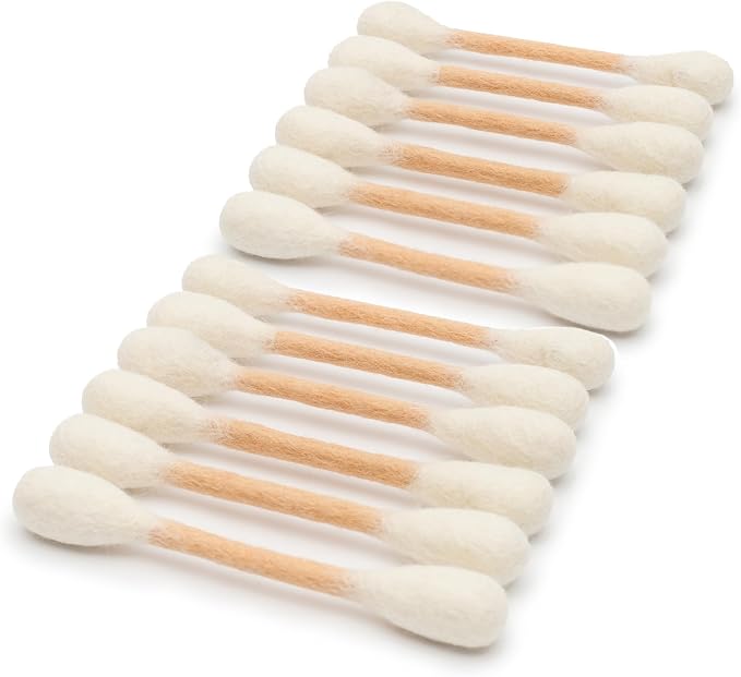 Glaciart One Swabs Cat Toys with Catnip - 12 Pk | Durable for Chew, Cute Cat Toys Interactive Kitty for Boredom, Exercise, & Play | Filled w/Organic Catnip for Anxiety & as Digestive Aid | Gift Idea